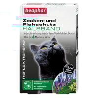 beaphar Zecken- und Flohschutz Halsband reflektierend für Katze 35cm