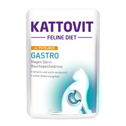 Kattovit Katzen-Nassfutter Gastro Pute &amp; Reis 24x85g
